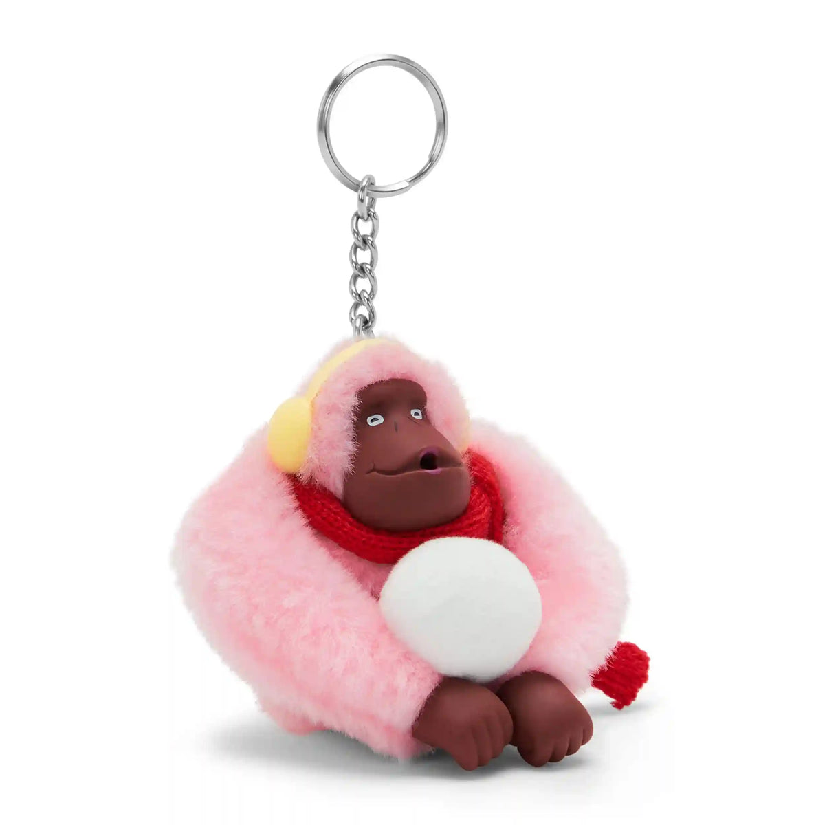 Snowball Monkey Keychain