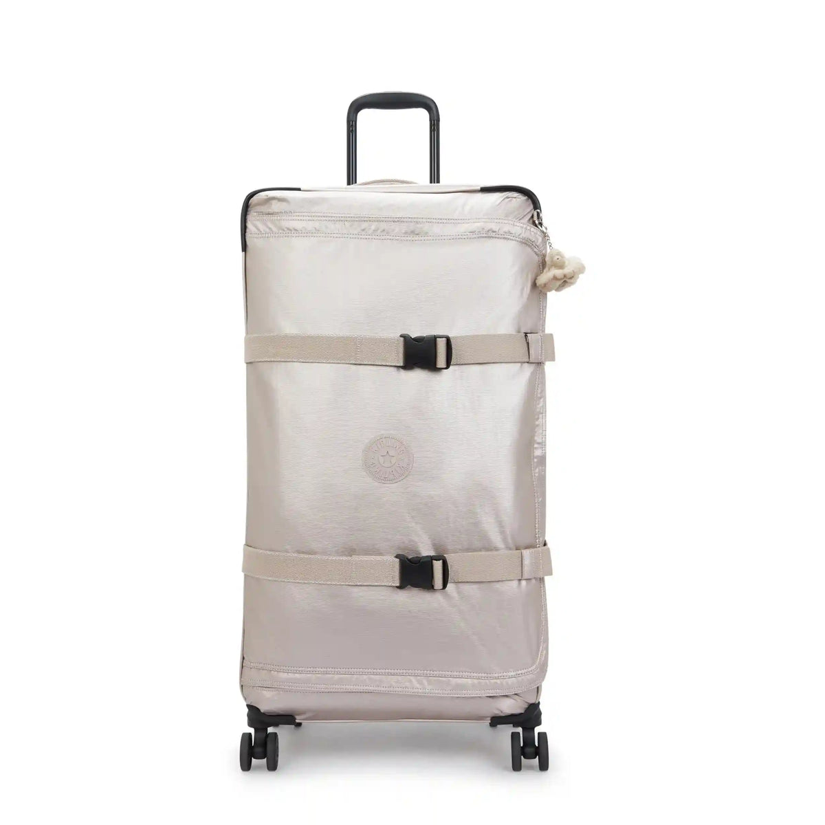 Spontaneous Large Metallic Rolling Luggage